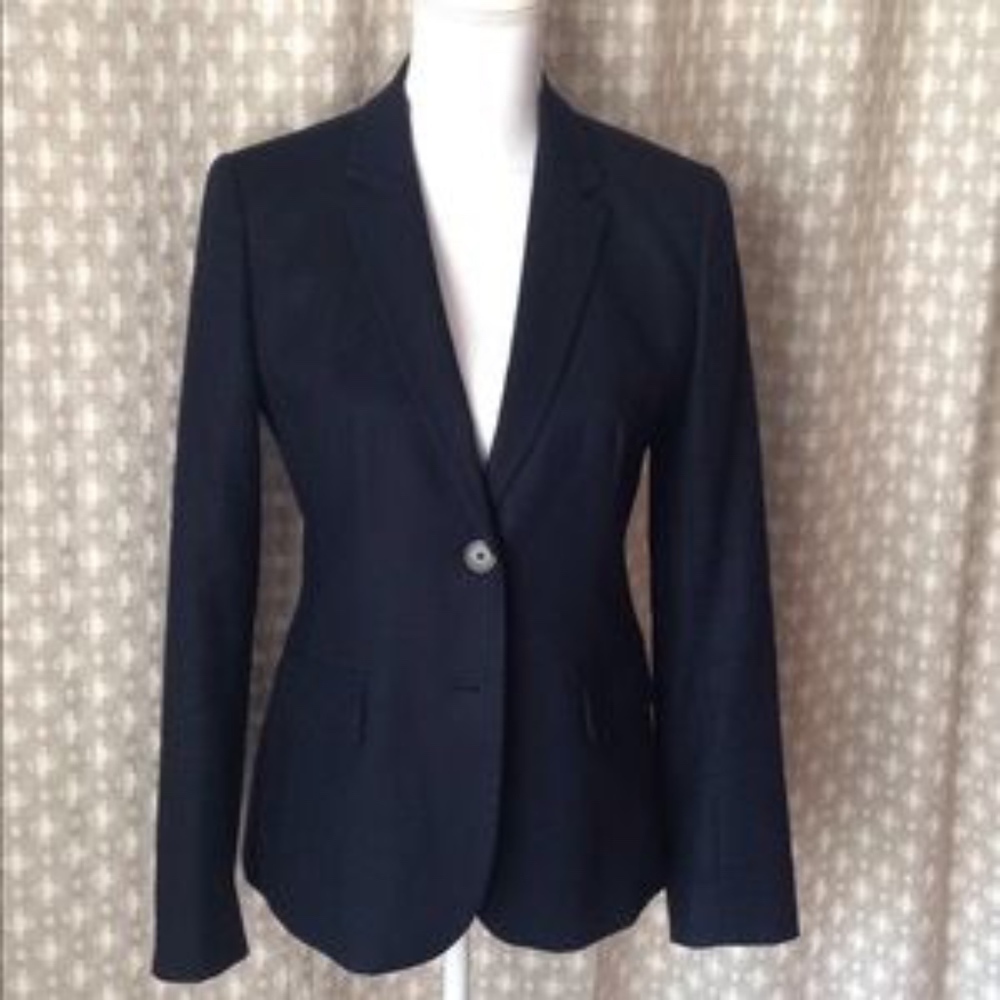 J. Crew Navy 1035 Cotton Blazer